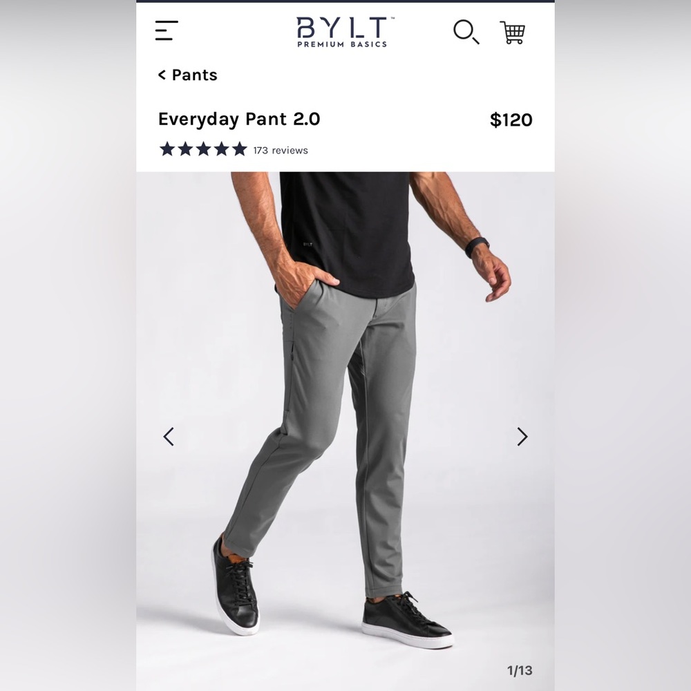 EUC BYLT Everyday Pant 2.0. Size 33.